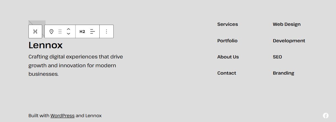 How to Edit Your Footer: second instruction step.