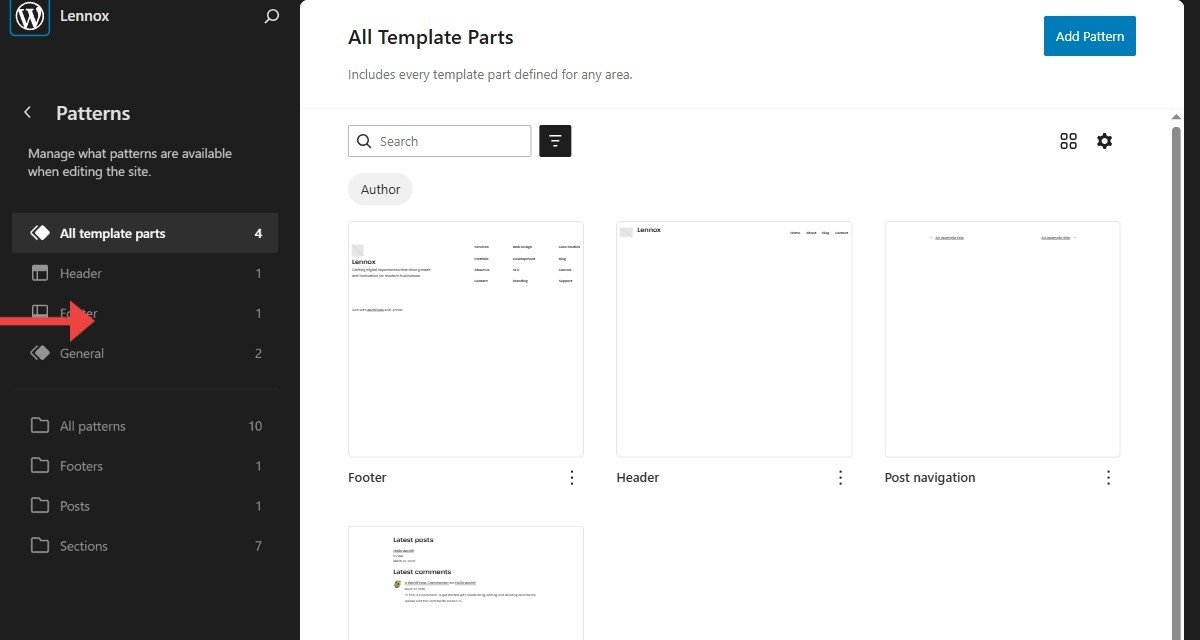 How to Edit Your Header: first instruction step.