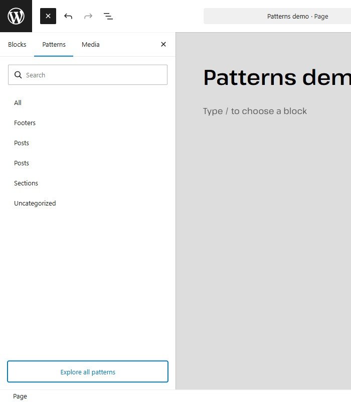 How to Use Patterns: first instruction step.