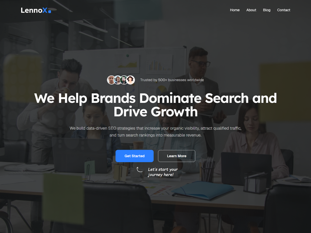 View the Lennox WordPress theme